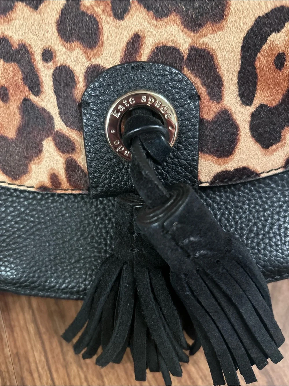 kate spade Black Pebbled Leather Small Crossbody Bag with Logo Interior